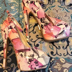 Like NEW!  Women's Daily Shoes Platform Open-Toed Heels (Size 9)